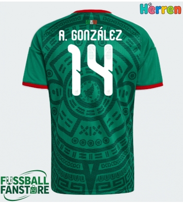 Mexiko Armando Gonzalez #14 Replik Heimtrikot WM 2026 Kurzarm